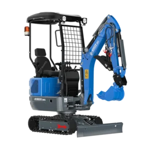 Minigrävare 1 ton Rippa R10-6 ECO med breddbara larver, bomsväng, pilot joysticks, hydraulisk tumme, snabbfäste, planerskopa med tilt, tjälkrok, jordborr, kratta, smalskopa, dikesskopa, siktskopa, motvikt mm.