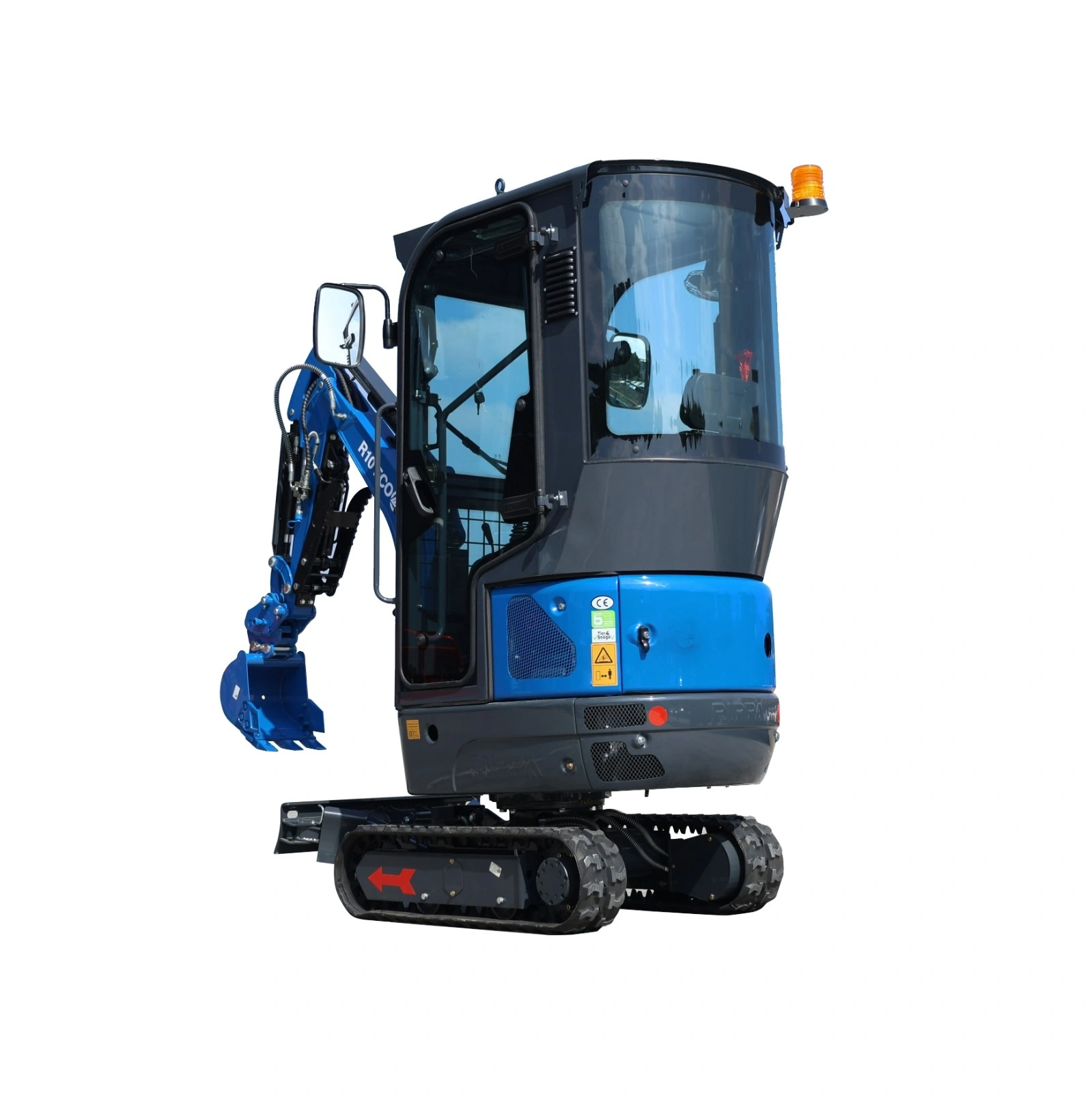 Minigrävare 1 ton med hytt och värme Rippa R10-6 ECO