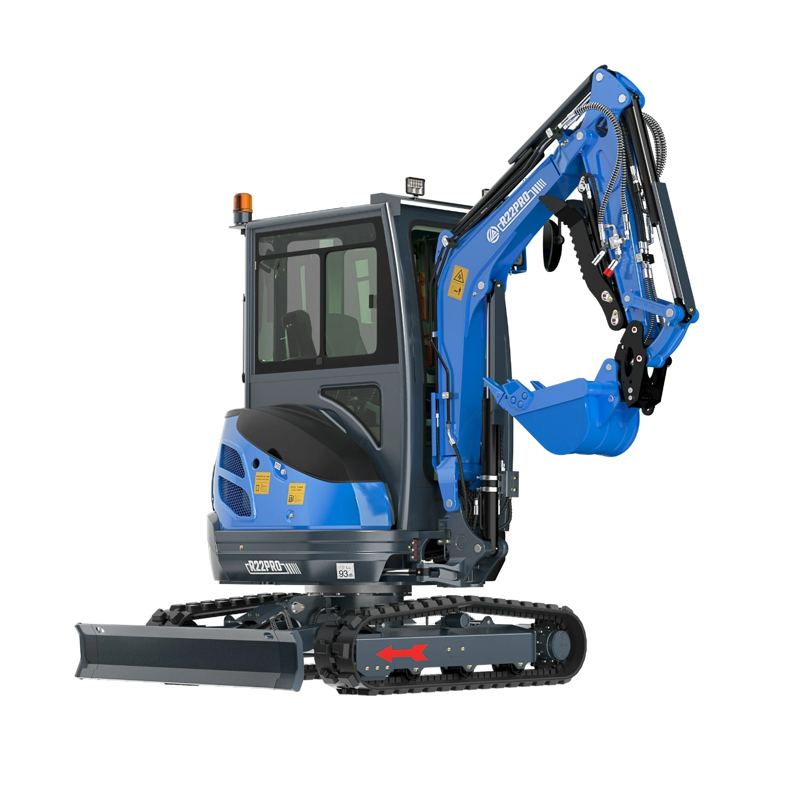 Minigrävare 2 ton Rippa R22 PRO med Hytt AC och värme.