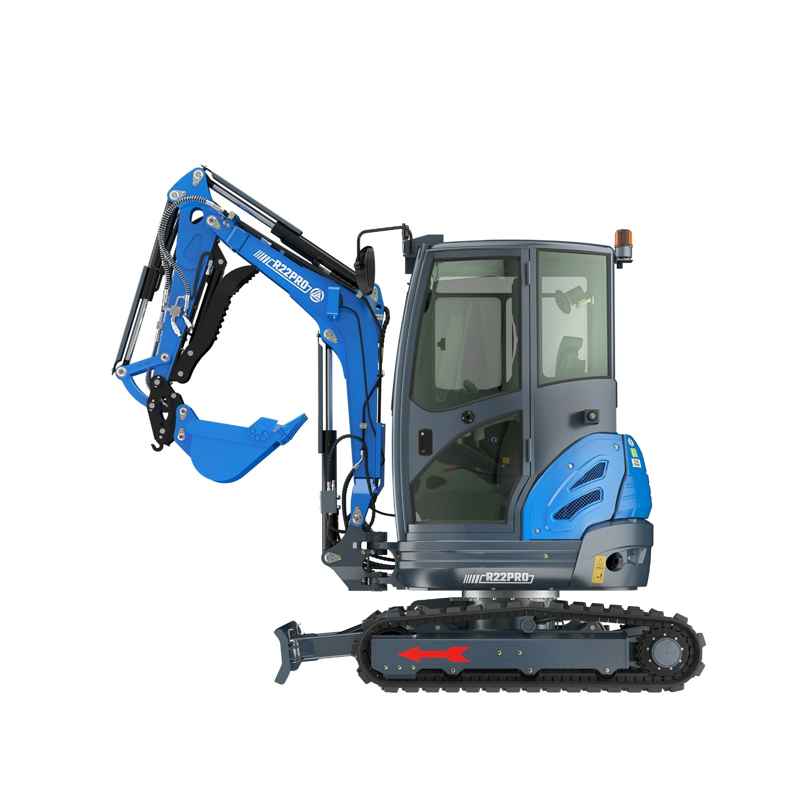 Minigrävare 2 ton Rippa R22 PRO med Hytt AC och värme.