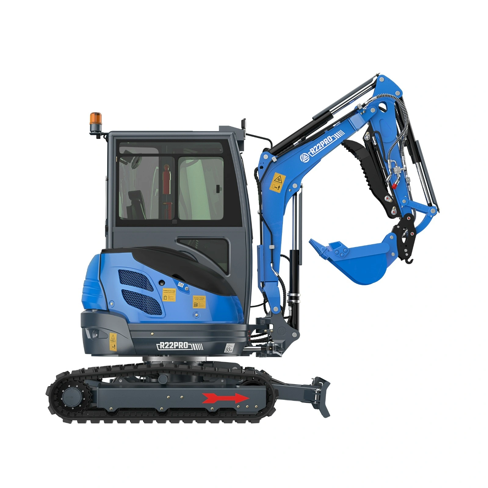 Minigrävare 2 ton Rippa R22 PRO med Hytt AC och värme.