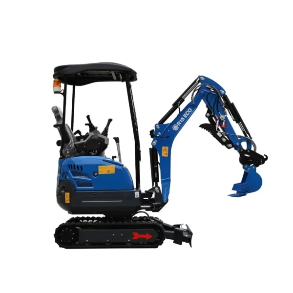 Minigrävare Rippa R15 1,5 ton, bomsväng, breddbara larver, hydraulisk tumme, snabbfäste mm.