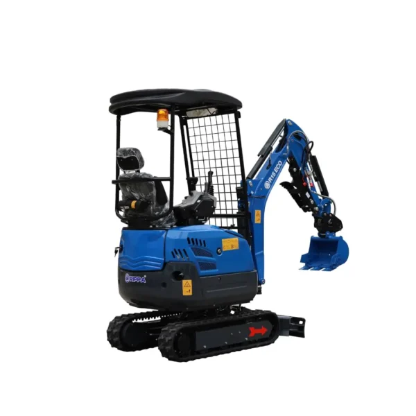 Rippa R15 minigrävare 1,5 ton, bomsväng, breddbara larver, hydraulisk tumme, snabbfäste mm.