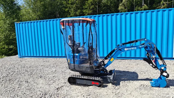 Kapell Regnskydd till minigrävare.