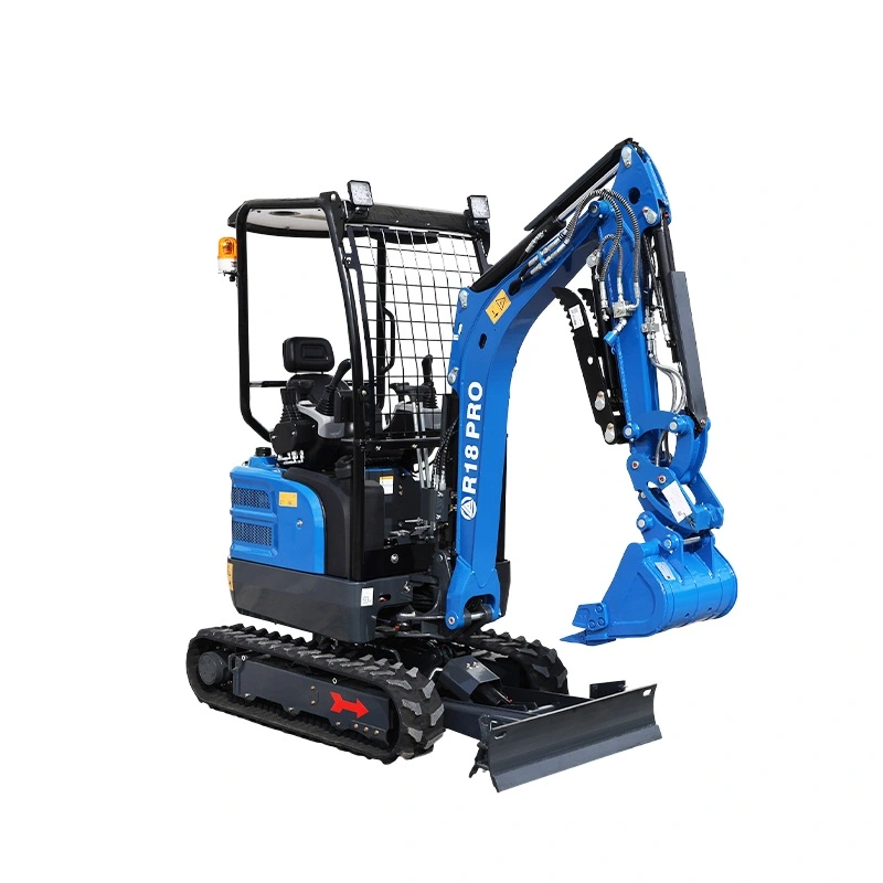 Minigrävare Rippa R18 PRO 1,8 ton med breddbara larver, bomsväng, pilot joysticks, hydraulisk tumme, hydrauliskt snabbfäste, jordborr, tiltskopa, tjälkrok, smalskopa mm. Minigrävare Rippa R18 PRO 1,8 ton med breddbara larver, bomsväng, pilot joysticks, hydraulisk tumme, hydrauliskt snabbfäste, jordborr, tiltskopa, tjälkrok, smalskopa mm.