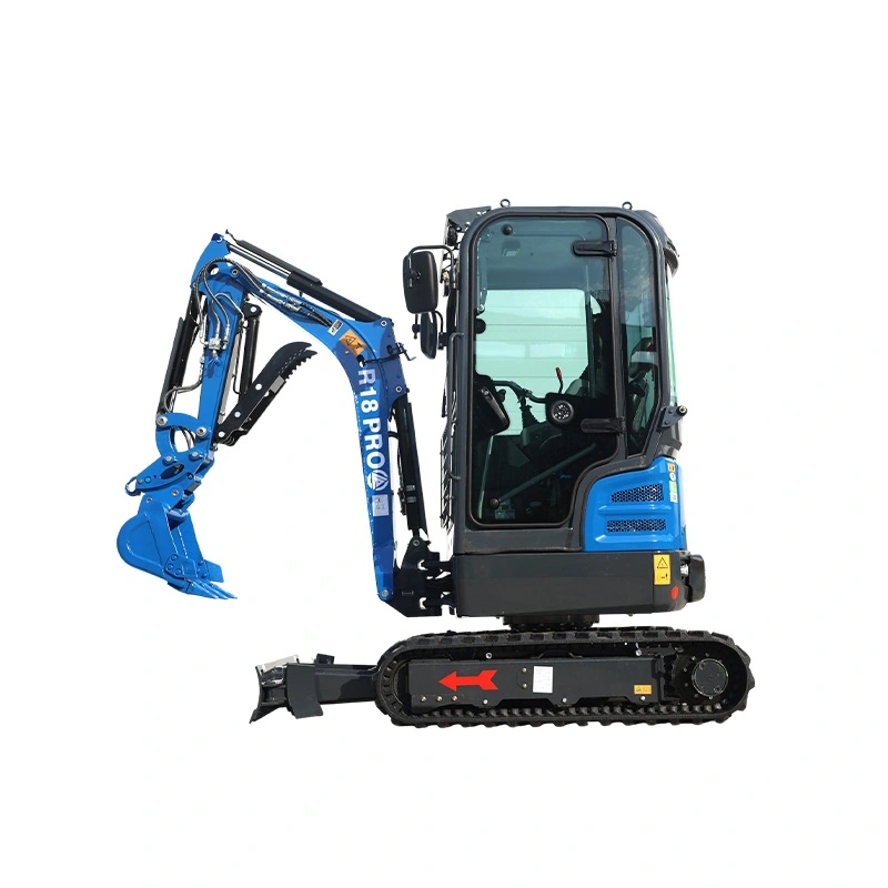 Minigrävare Rippa R18 PRO med hytt, 1,8 ton med breddbara larver, bomsväng, pilot joysticks, hydraulisk tumme, hydrauliskt snabbfäste, jordborr, tiltskopa, tjälkrok, smalskopa mm. Minigrävare Rippa R18 PRO med hytt, 1,8 ton med breddbara larver, bomsväng, pilot joysticks, hydraulisk tumme, hydrauliskt snabbfäste, jordborr, tiltskopa, tjälkrok, smalskopa mm.