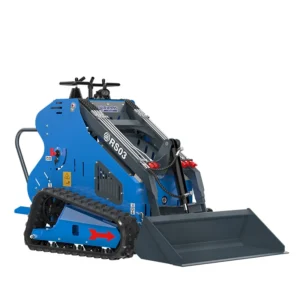 Skid Steer Rippa Rs03 kompaktlastare med snabbfäste och tillbehör.